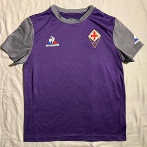 Le Coq Sportif AC Fiorentina Jersey Con IL Cuore Viola Kid’s Size 12 A
